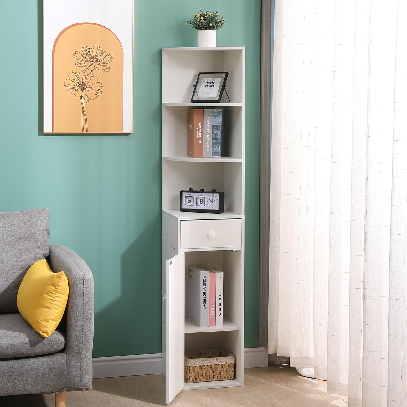 Amazon|HomeSailing カラーボックス 5段 コーナー有効活用 木扉 Amazon|HomeSailing カラーボックス 5段 コーナー有効活用 木扉